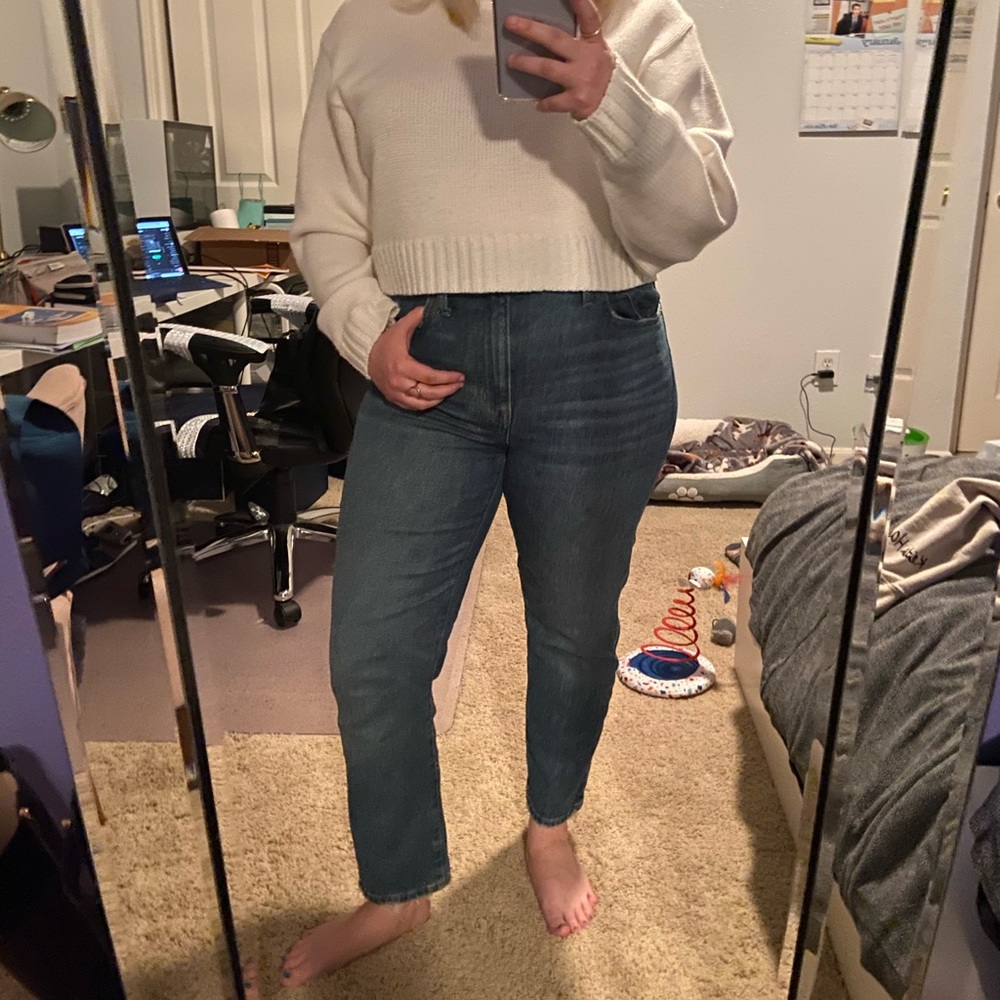 Madewell high rise slime boy jeans size 28